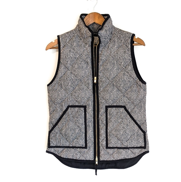 J. Crew Jackets & Blazers - J. Crew HERRINGBONE Quilted Vest